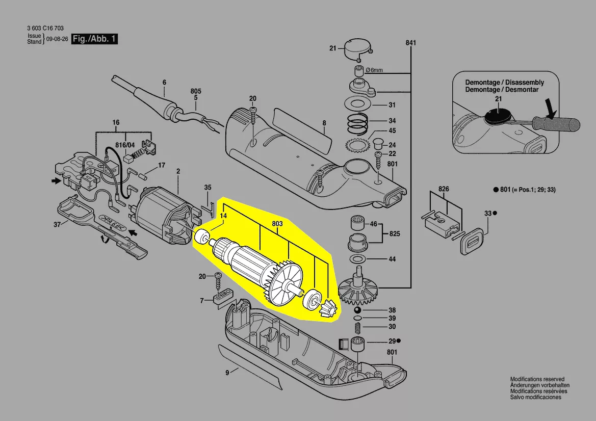 Induit BOSCH réf. 2 604 011 924